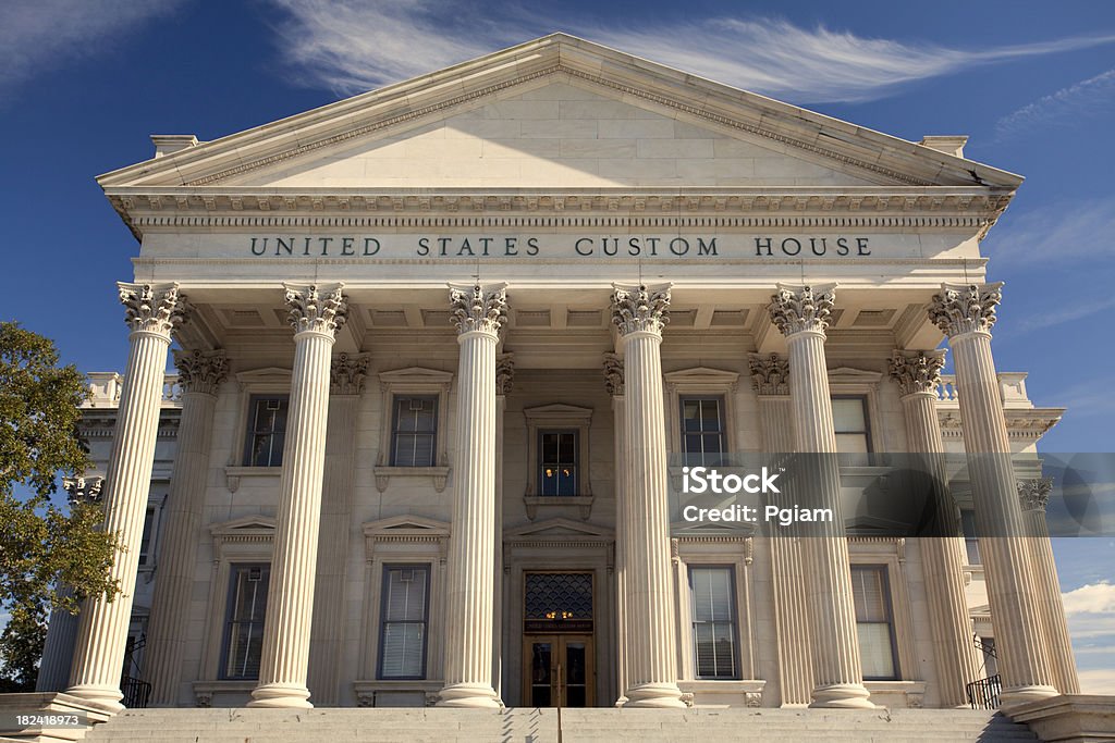 Clássico com colunas em Charleston - Royalty-free Palácio de Justiça Foto de stock