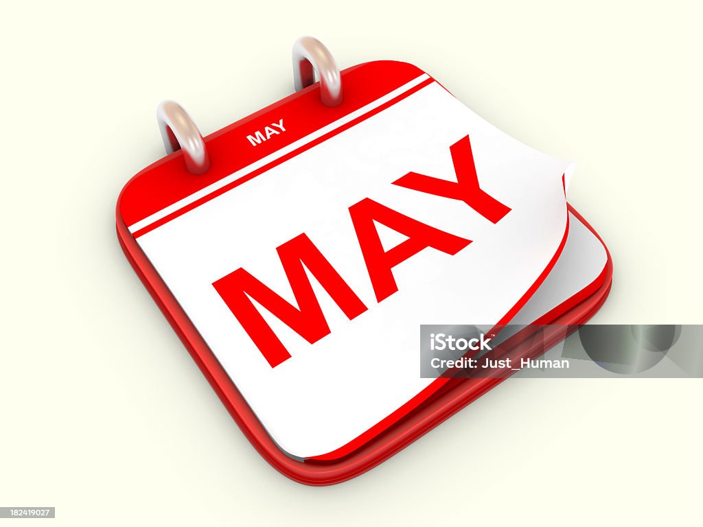 Calendário do mês de maio - Foto de stock de Agenda pessoal royalty-free