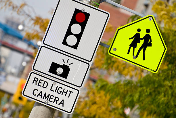 Red light camera... stock photo