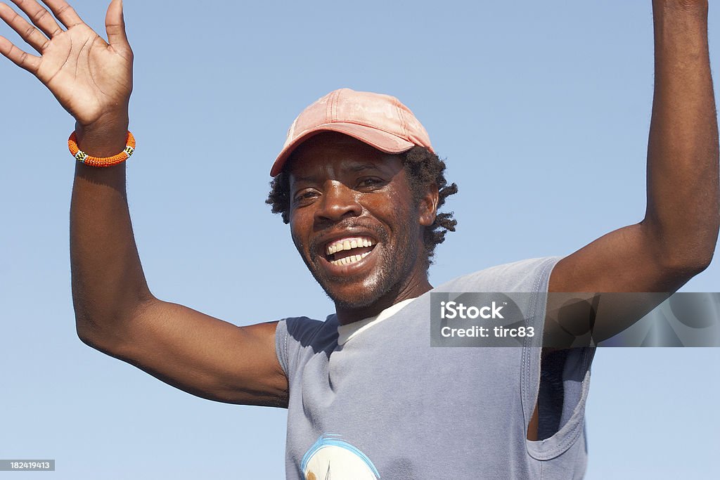 Felice boatman del Kenia - Foto stock royalty-free di Allegro