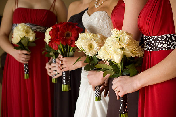 istock Bridal Party with Flowers 182419523
