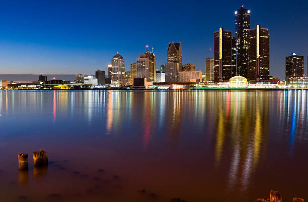istock Detroit Skyline at Twilight 182419760