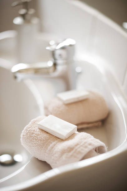 Wash basin in a hotelroom