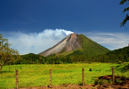 The Classic Cone Shape of Arenal Volcano in Costa Rica.