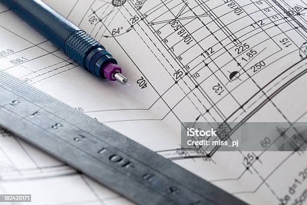 Foto de Plano De Arquitetura e mais fotos de stock de Aprimoramento - Aprimoramento, Arquitetura, Branco