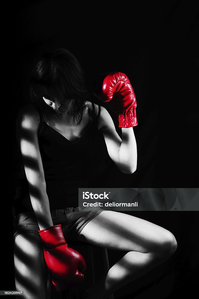 Boxer Woman Adult Stock Photo