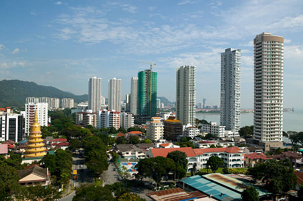 L'horizon moderne de penang en Malaisie malaya - Photo