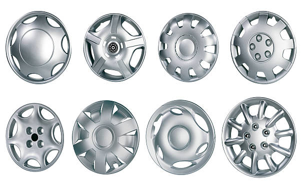 tapacubos - hubcap chrome wheel car fotografías e imágenes de stock