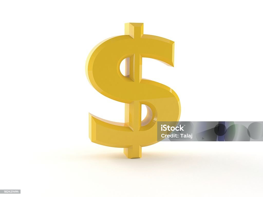 Golden dollaro - Foto stock royalty-free di Affari