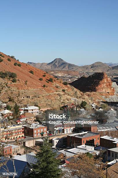 Victorian Bisbee Arizona And The Copper Queen Mine Stock Photo - Download Image Now - Arizona, Mining - Natural Resources, Bisbee