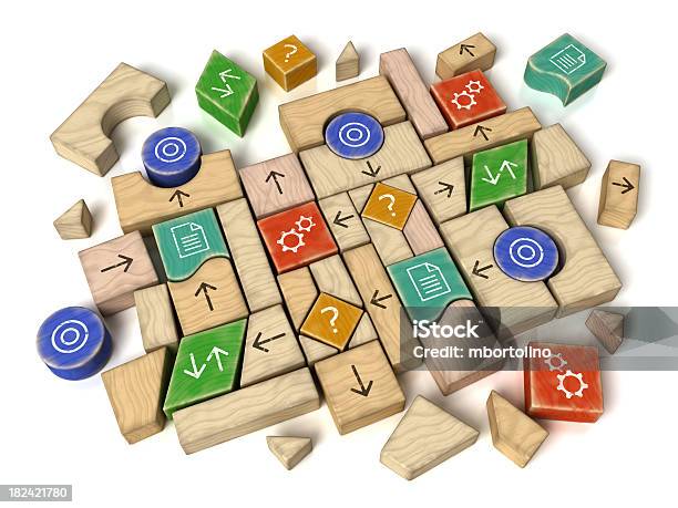 Flowchart Buildblock Programming Flowchart Building Blocks Stock Photo - Download Image Now ...