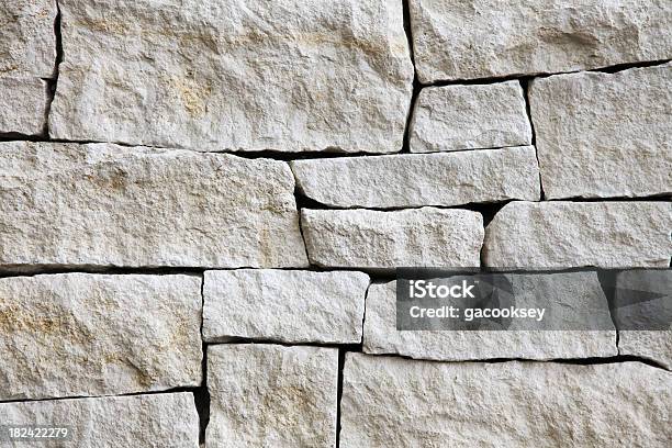 Stacked Limestone Blocks Stock Photo - Download Image Now - Stone Wall, Textured, Textured Effect