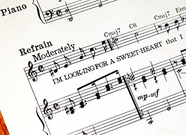 istock Old Piano Sheet Music from 1920's 182422376
