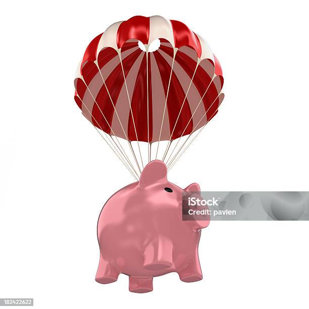 Foto de Piggy Bankquedista e mais fotos de stock de Caindo - Caindo, Cofre de porquinho, Conceito