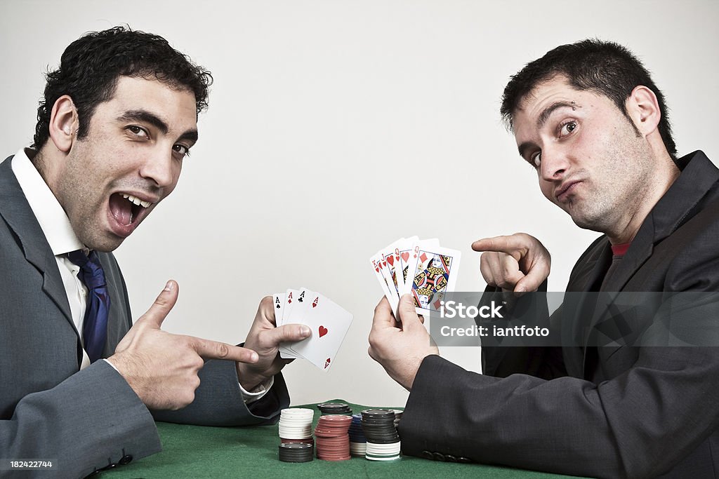 Poker giocatori. - Foto stock royalty-free di Asso