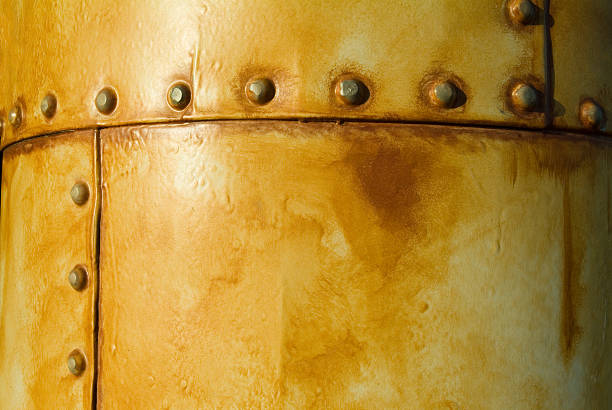 istock A detailed image of rivets with metal 182422767