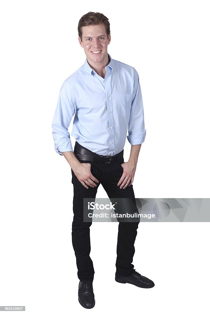 Jeans Isolated on white Casual Clothing Stock Photo