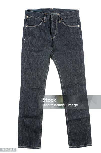 Jeans Isolated On White Stock Photo - Download Image Now - Casual Clothing, Clothing, Cut Out