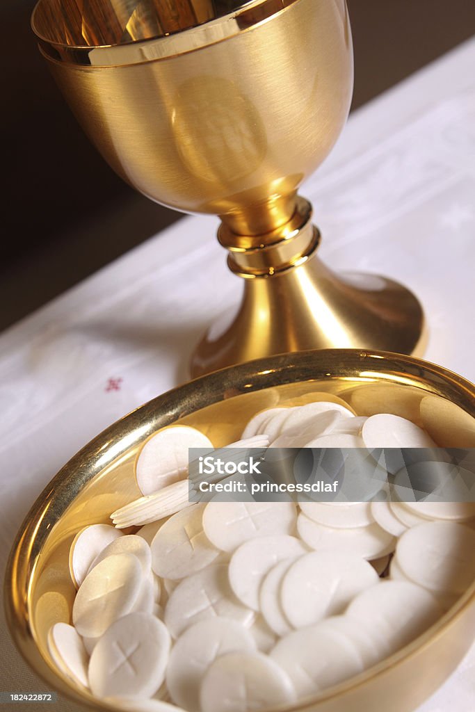 Eucharistiefeier - Lizenzfrei Hostie Stock-Foto