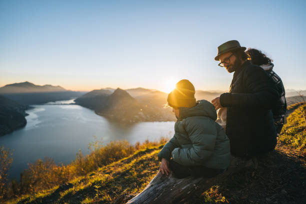 istock Family enjoys time together on mountain top 1824233710