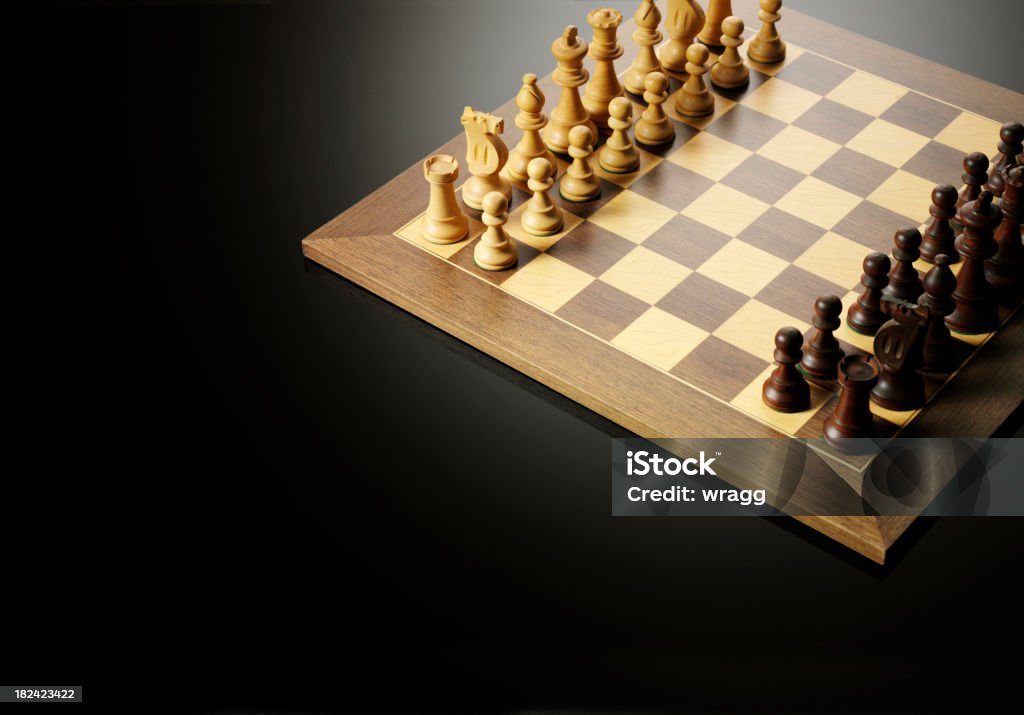 Anfang einer Partie Schach - Lizenzfrei Aggression Stock-Foto
