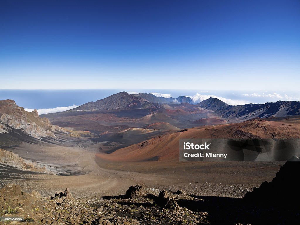 Coloridas parque nacional Haleakala cráter paisaje Maui - Foto de stock de Aire libre libre de derechos