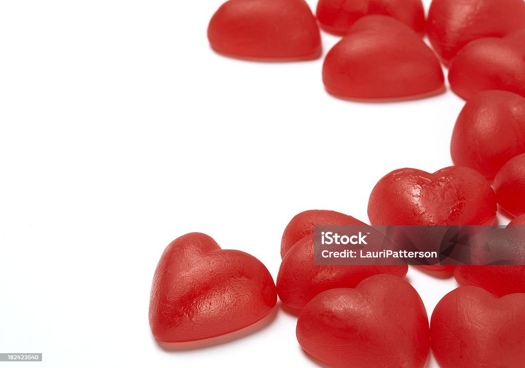 Valentinstag Herz geformt Süßigkeiten - Lizenzfrei Ansicht aus erhöhter Perspektive Stock-Foto