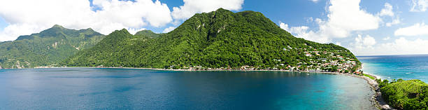 caribbean island dominica stock photo