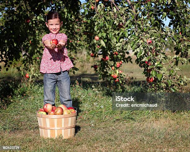 여자아이 있는 Orchard 과일에 대한 스톡 사진 및 기타 이미지 - 과일, 고름, 과수원