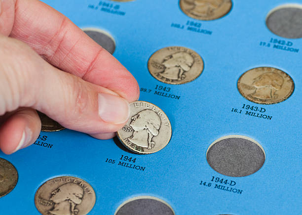 istock Old Quarters - Coin Collection Series 182423997