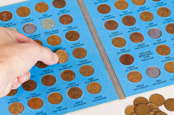 istock Old Pennies - Coin Collection Series 182424036