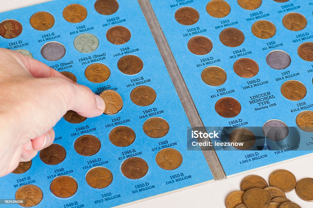Old Pennies Coin Collection Series Stock Photo - Download Image Now -  Numismatics, US Penny, Arranging - iStock