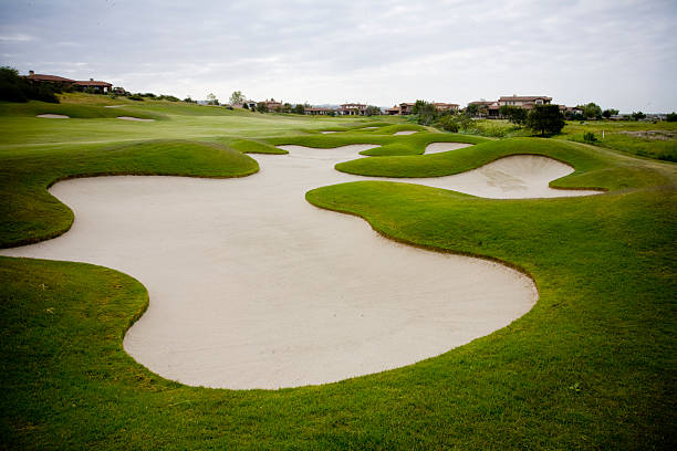 giant sand trap stock photo