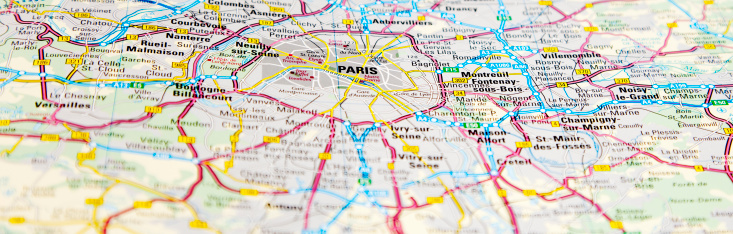 map of paris area