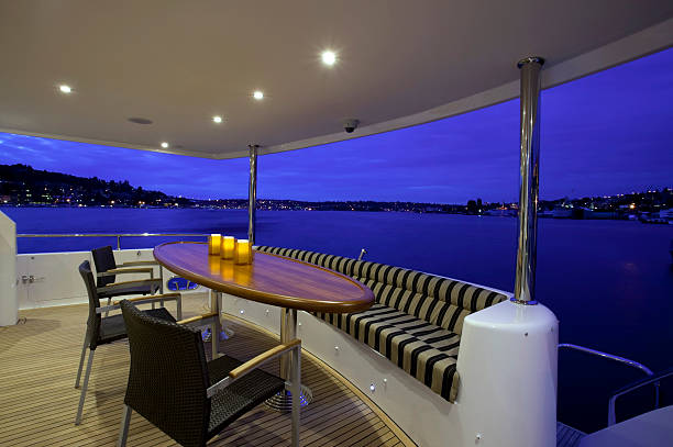 istock stern deck motor yacht dusk 182425731