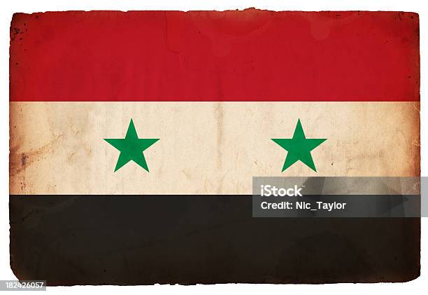 Flaga Syriixxxl - zdjęcia stockowe i więcej obrazów Białe tło - Białe tło, Brudny, Element projektu