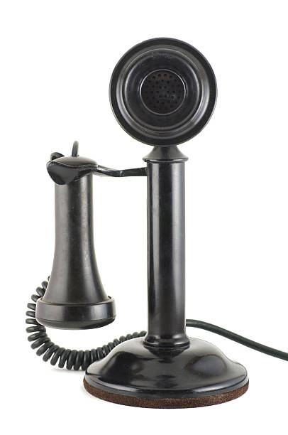 istock Black antique phone 182426656
