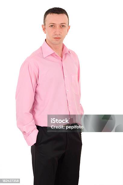 Man In Pink 셔츠 경영자에 대한 스톡 사진 및 기타 이미지 - 경영자, 남성, 남자