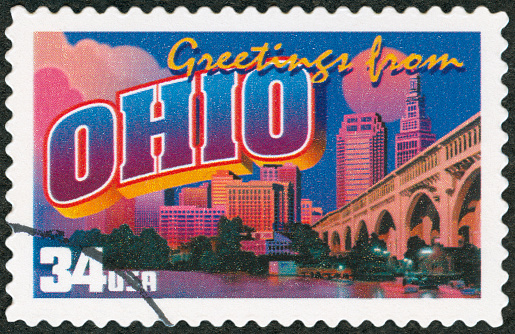 Postage Stamp - Greetings from Ohio