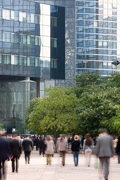 istock Business People Walking to Work, Blurred Motion 182427736