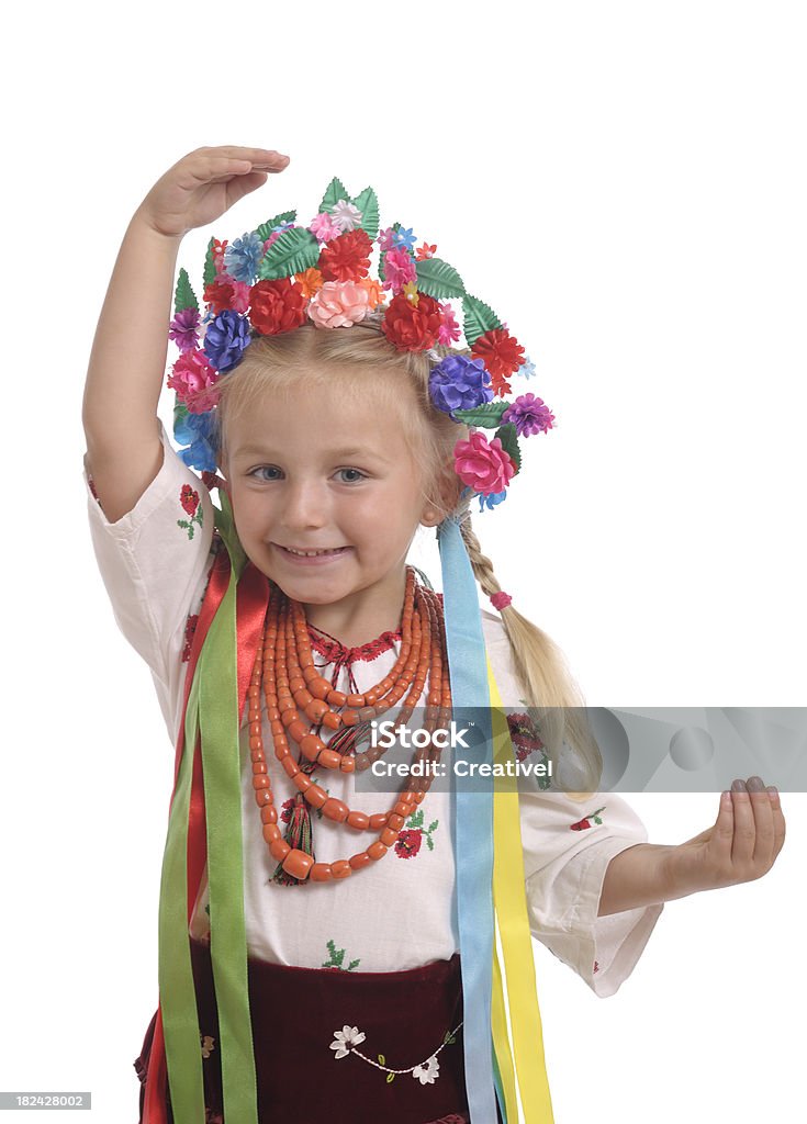 Menina na Fantasia de Ucrânia - Royalty-free 4-5 Anos Foto de stock