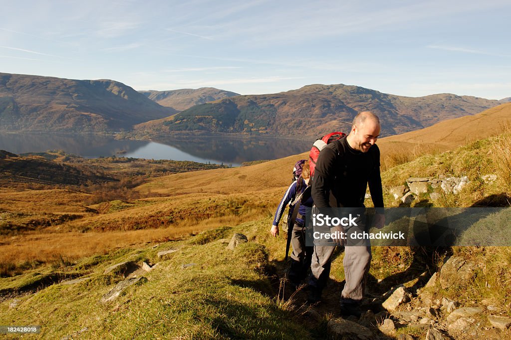 Amigos en las colinas - Foto de stock de Ben Lomond libre de derechos