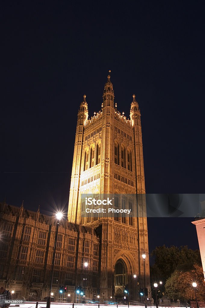 Victoria Tower ao anoitecer - Foto de stock de Arquitetura royalty-free