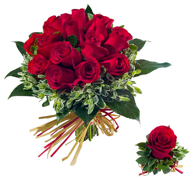 istock Wedding Bouquet and Collar Flower Set 182428251
