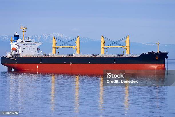 Fracht Schiff Stockfoto und mehr Bilder von Behälter - Behälter, Blau, Container