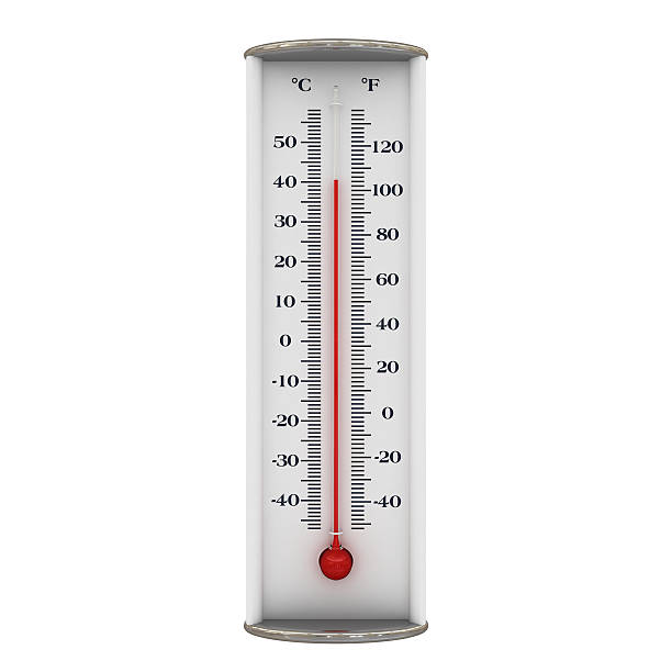 Thermometer - heat 3d render celsius stock pictures, royalty-free photos & images
