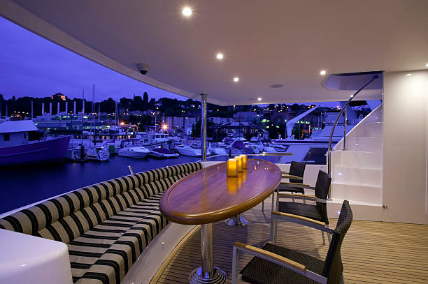 istock teak aft deck motor yacht dusk 182430086