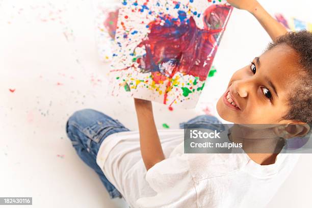 Painting Kids Stock Photo - Download Image Now - African Ethnicity, Art, Art And Craft