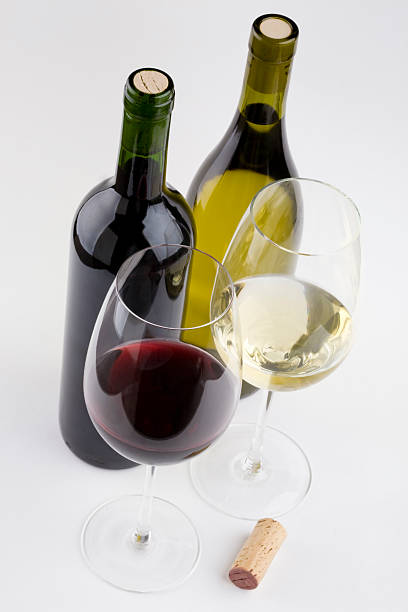 istock wine bottles,glasses and cork 182430276