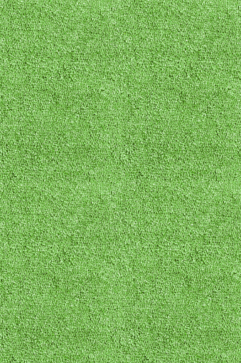 Green carpet background. All surface is in focus (shallow)